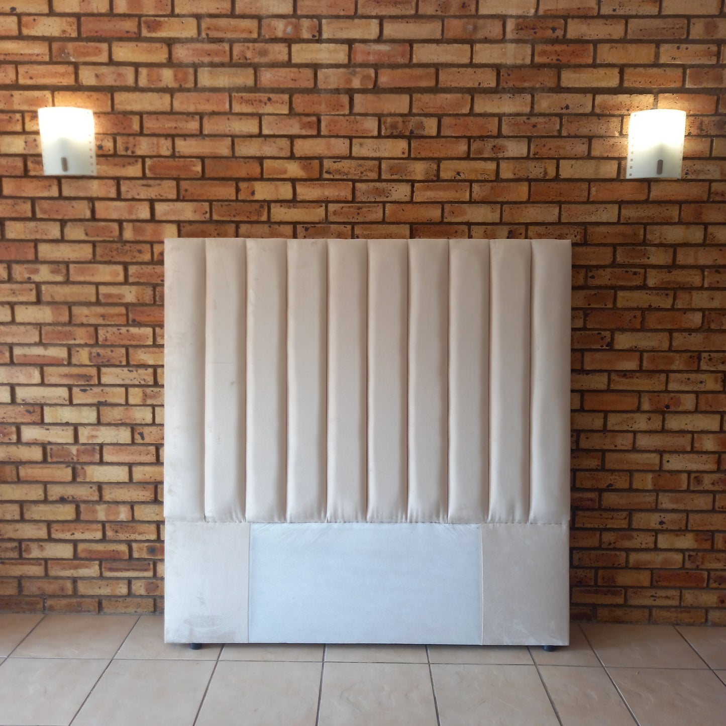 Velvet Panelled Headboard