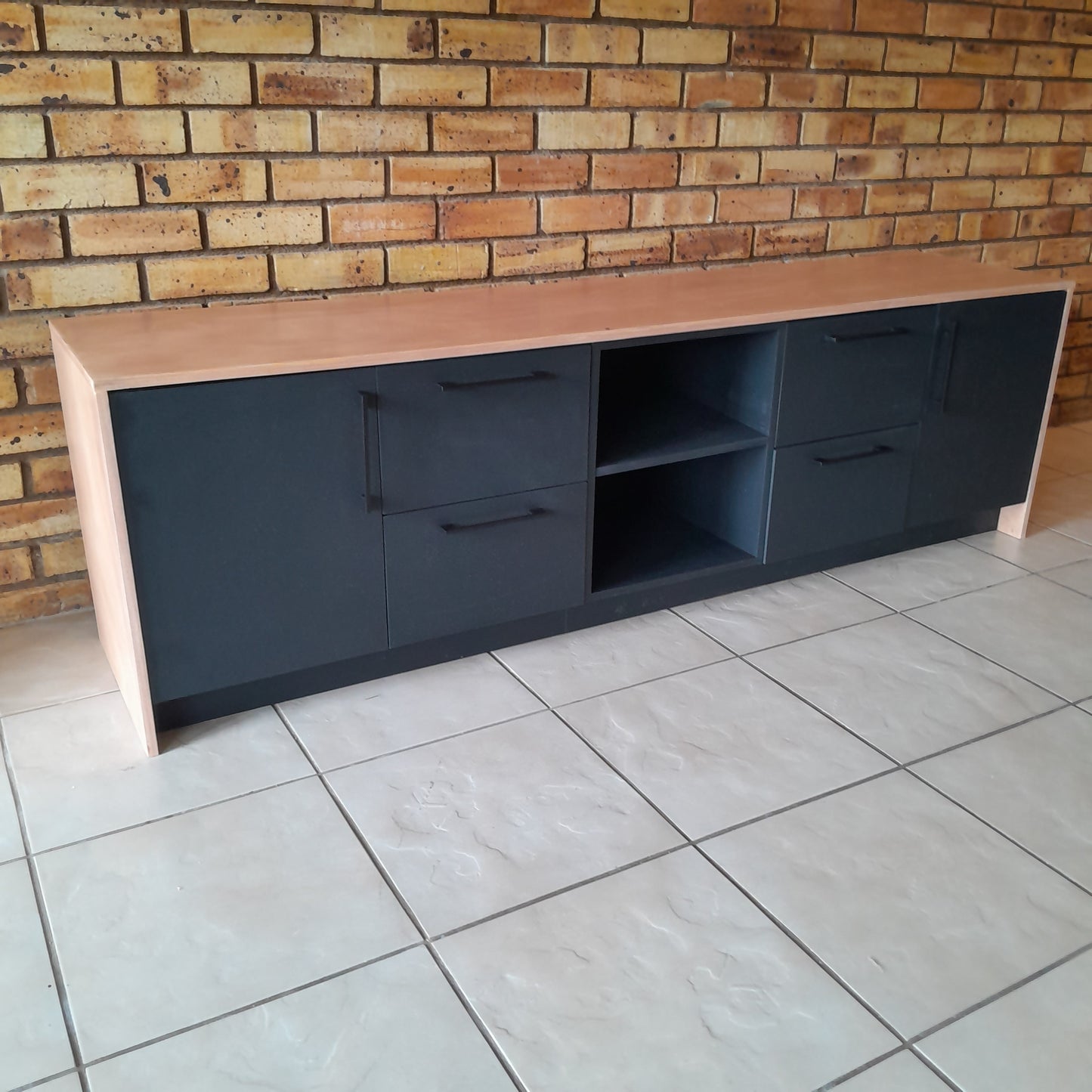 Magnus Okoume TV Stand Unit