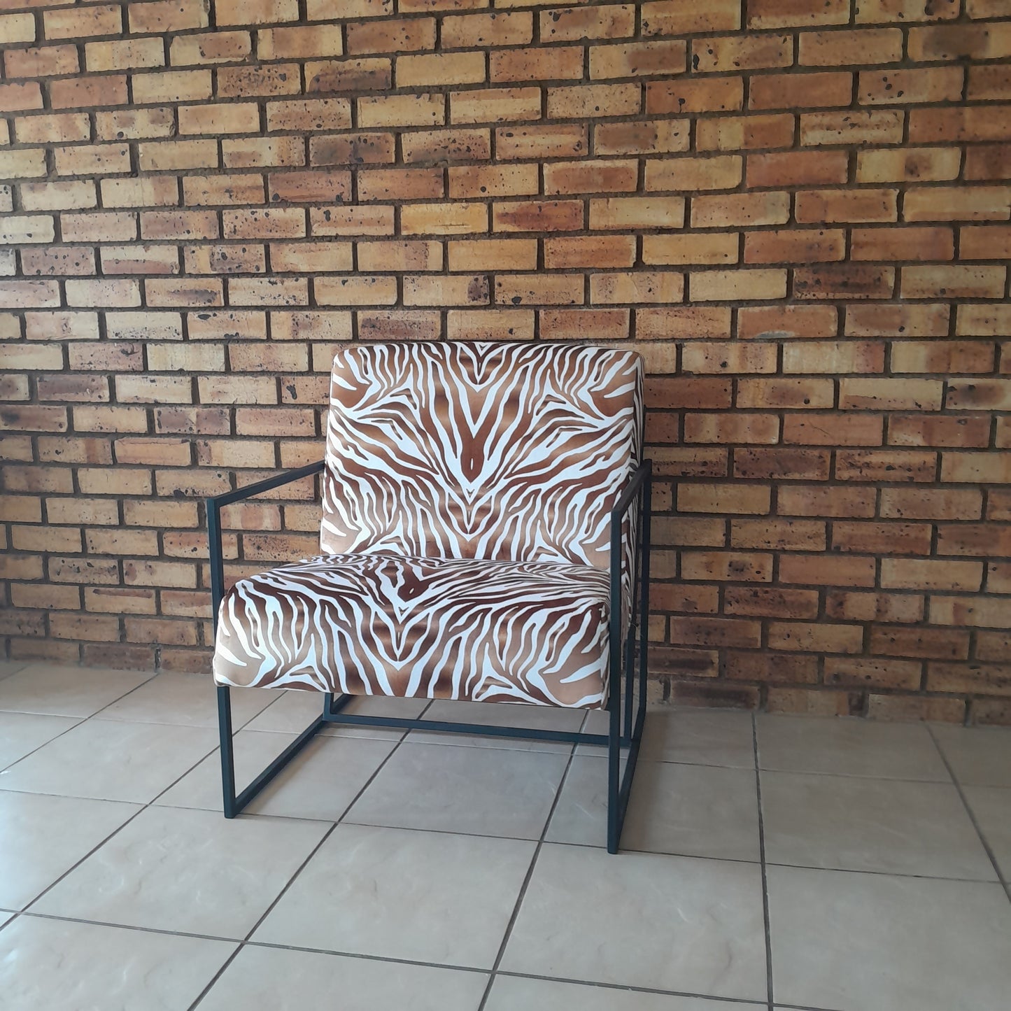 Zebra Print Occasional Chair