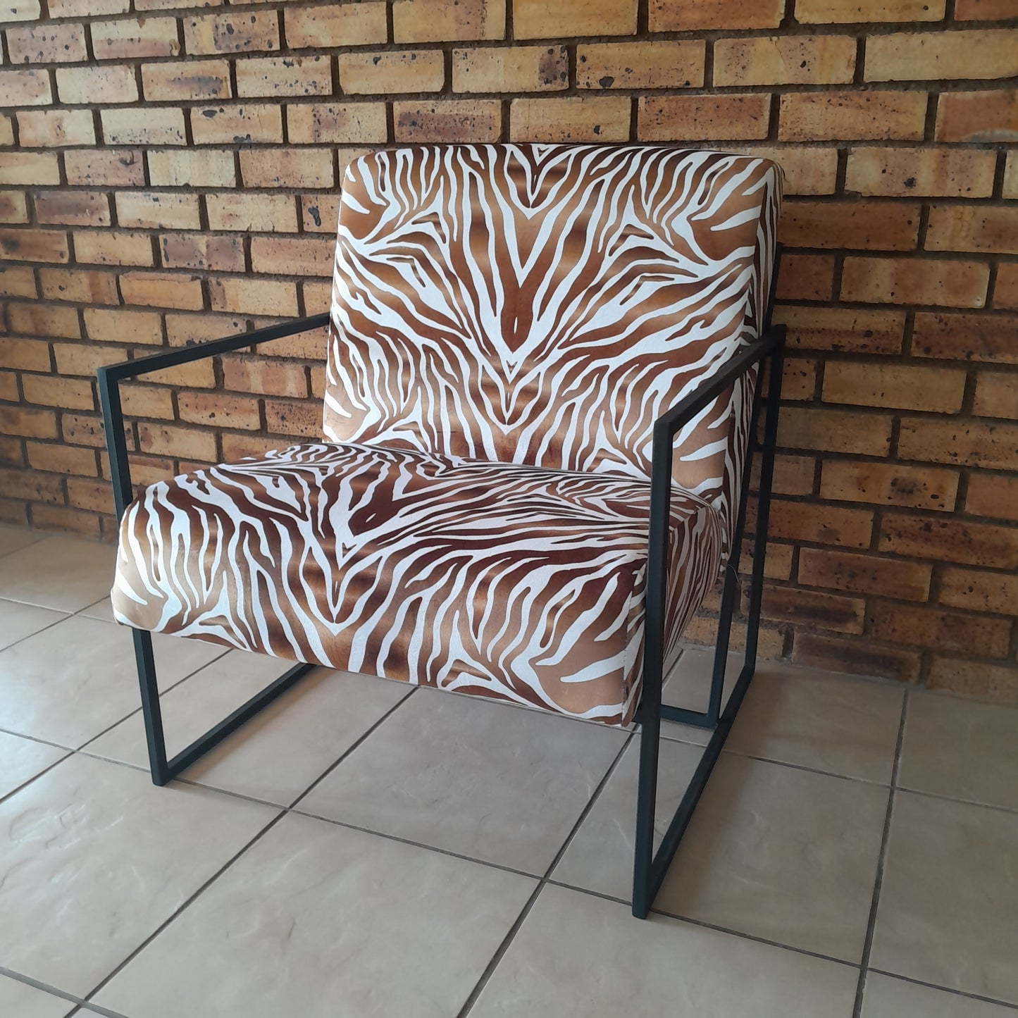 Zebra Print Occasional Chair