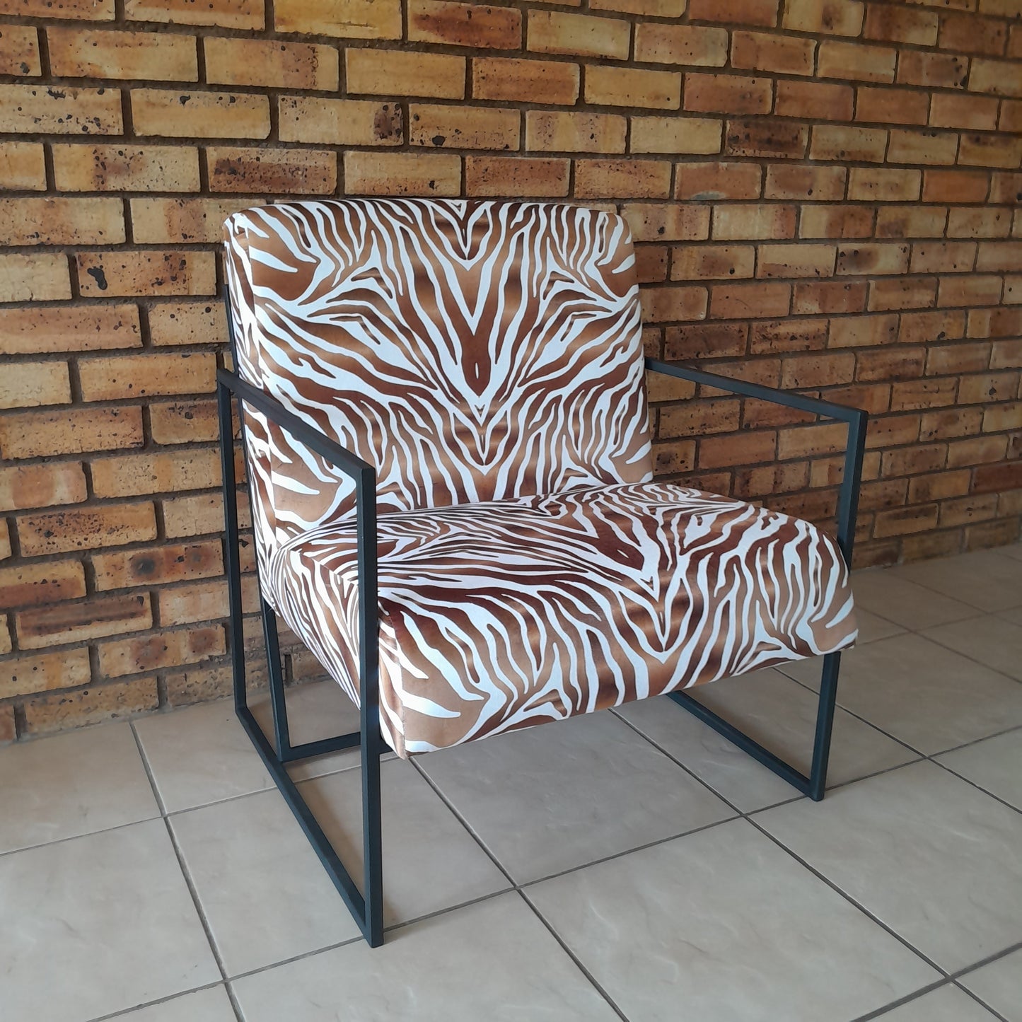 Zebra Print Occasional Chair