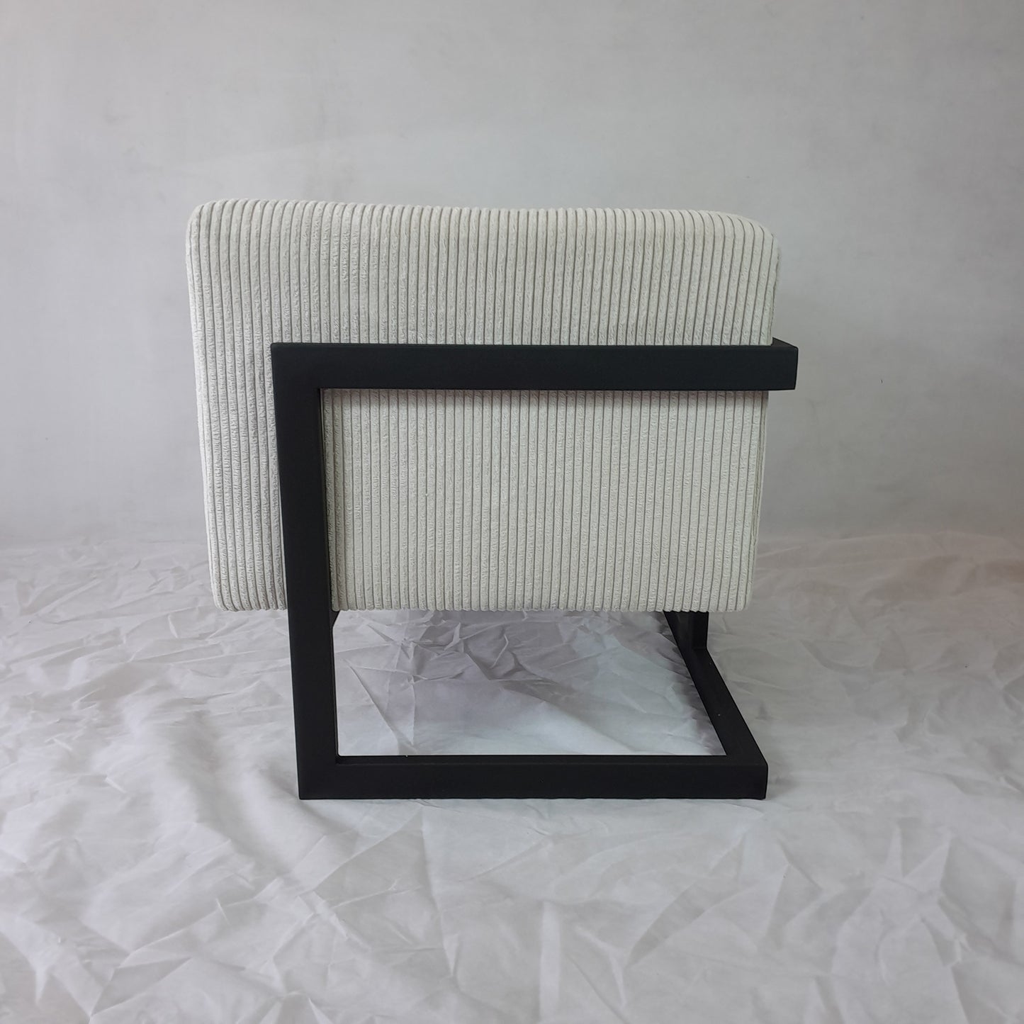 MCF Steel-Framed Corduroy Occasional Chair