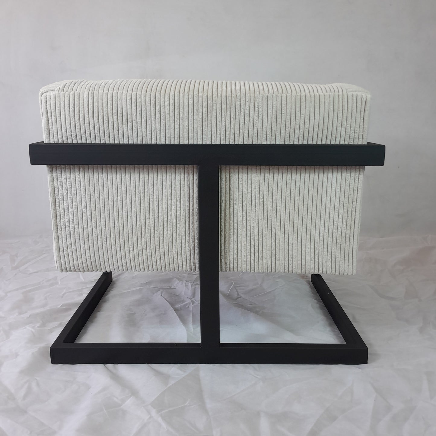 MCF Steel-Framed Corduroy Occasional Chair