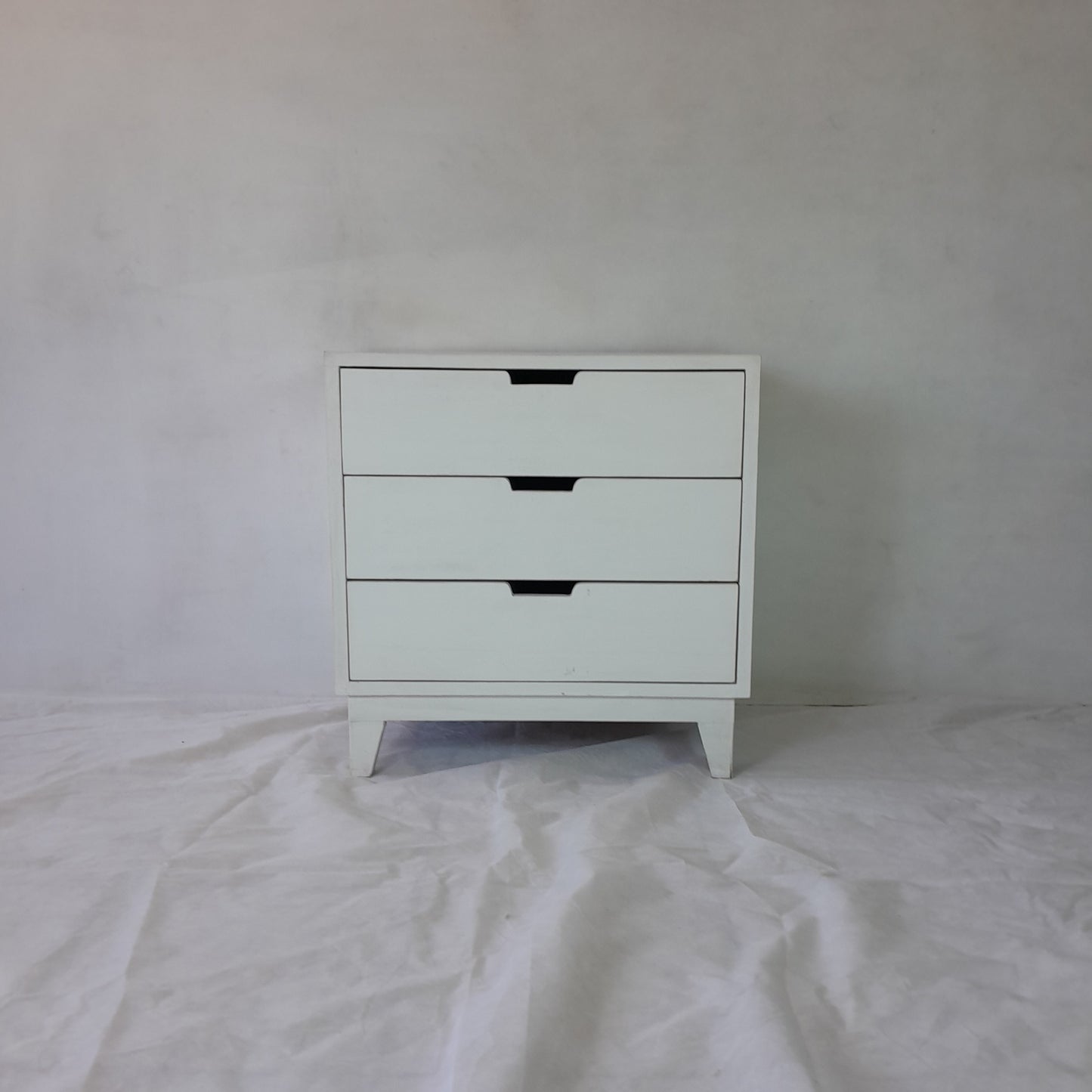 MCF Three-Drawer Bedside Table
