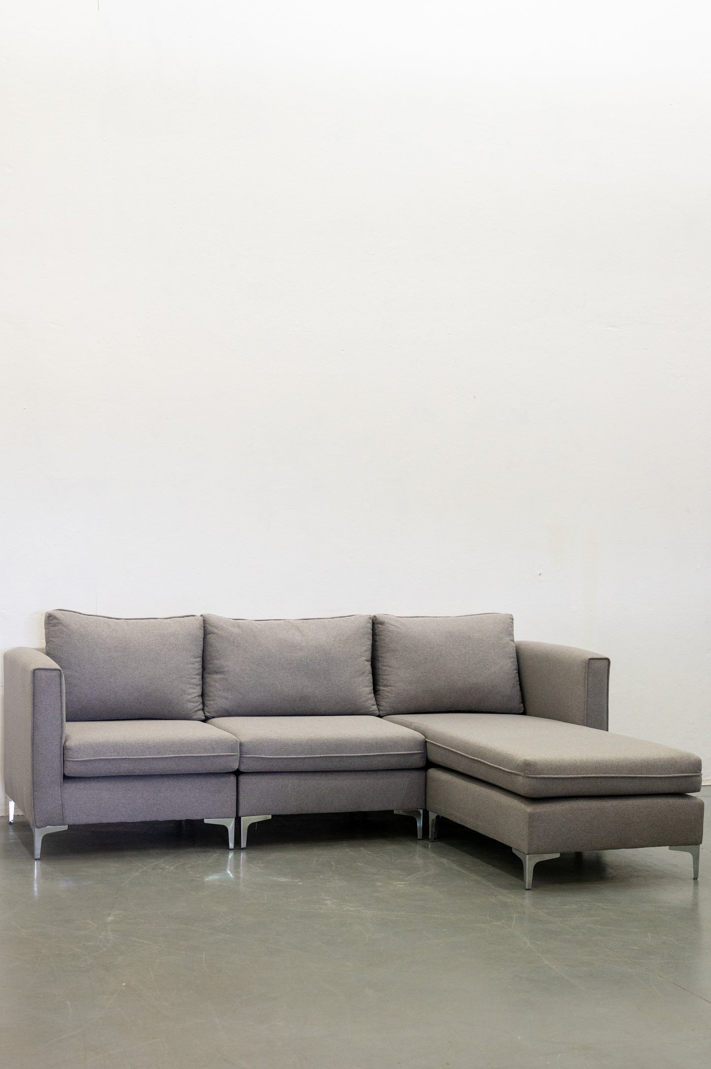 Ruby Velvet Sectional L-Shape Couch