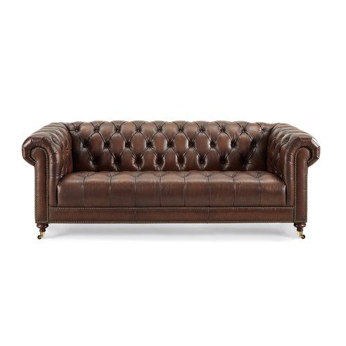 Classic Genuine Leather Chesterfield Couch