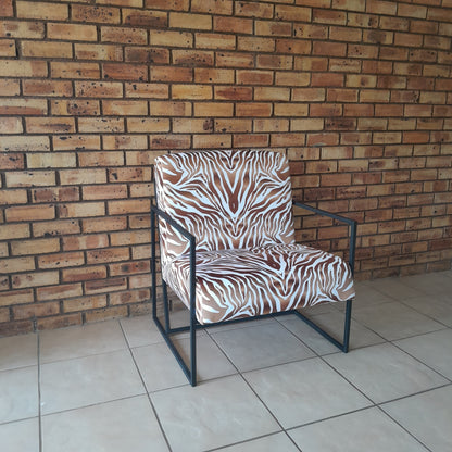 Zebra Print Occasional Chair
