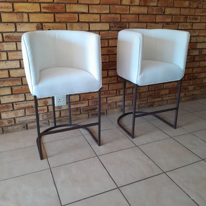 Casual Linen Barstools