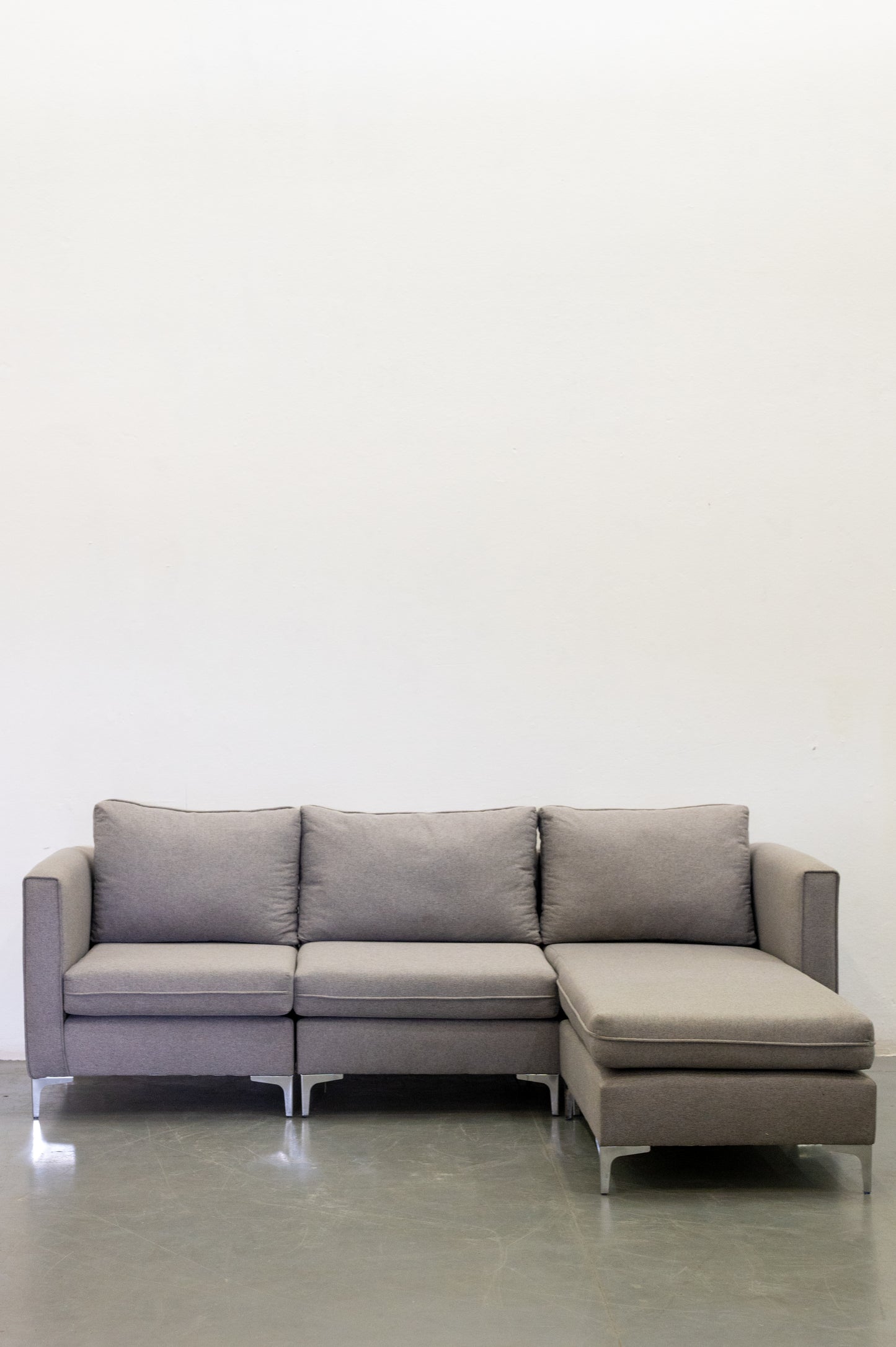 Ruby Velvet Sectional L-Shape Couch