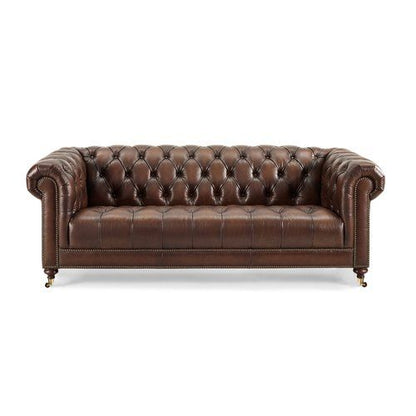 Classic Genuine Leather Chesterfield Couch